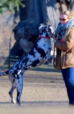 OLIVIA WILDE Out with Her Dog in New York 04/01/2019