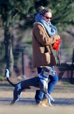 OLIVIA WILDE Out with Her Dog in New York 04/01/2019