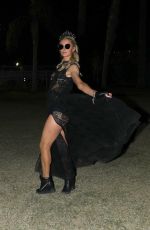 PARIS HILTON Night Out at Coachella 04/14/2019