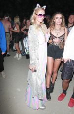 PARIS HILTON Out at Coachella 04/12/2019