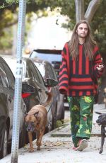 PARIS JACKSON and Gabriel Glenn Out with Their Dog in Los Angeles 04/10/2019