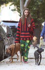 PARIS JACKSON and Gabriel Glenn Out with Their Dog in Los Angeles 04/10/2019