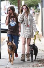 PARIS JACKSON and Gabriel Glenn Out with Their Dog in Los Angeles 04/11/2019