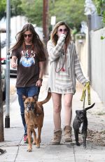 PARIS JACKSON and Gabriel Glenn Out with Their Dog in Los Angeles 04/11/2019