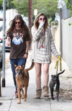 PARIS JACKSON and Gabriel Glenn Out with Their Dog in Los Angeles 04/11/2019