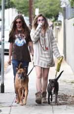 PARIS JACKSON and Gabriel Glenn Out with Their Dog in Los Angeles 04/11/2019