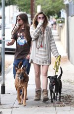PARIS JACKSON and Gabriel Glenn Out with Their Dog in Los Angeles 04/11/2019