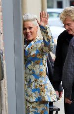 PINK Arrives at Jimmy Kimmel Live in Los Angeles 04/16/2019