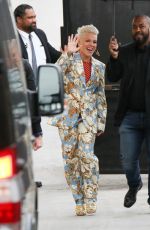 PINK Arrives at Jimmy Kimmel Live in Los Angeles 04/16/2019