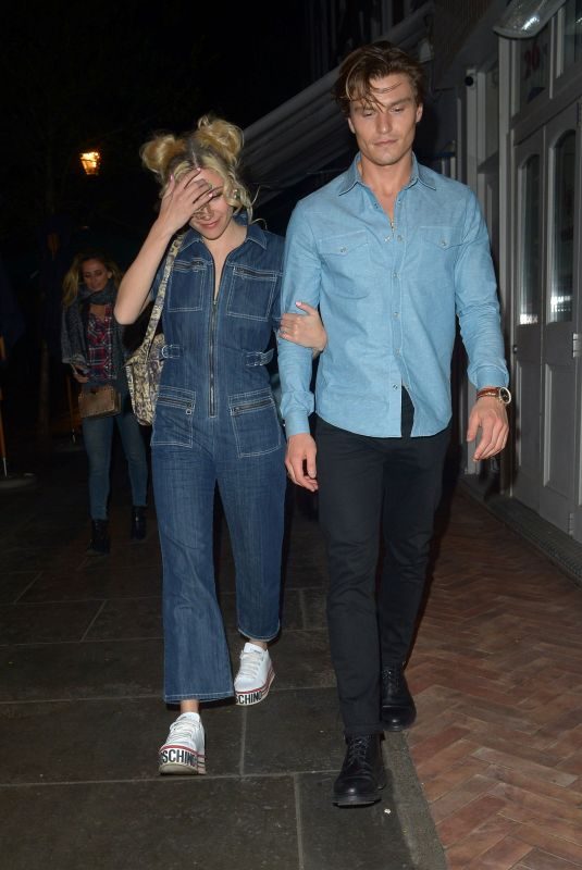 PIXIE LOTT Leaves Harry’s Bar in London 04/09/2019