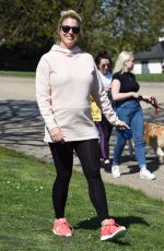 Pregnant GEMMA ATKINSON at Charity Cash for Kids Dog Walk Launch in Heaton Park in Manchester 04/11/2019