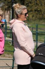 Pregnant GEMMA ATKINSON at Charity Cash for Kids Dog Walk Launch in Heaton Park in Manchester 04/11/2019