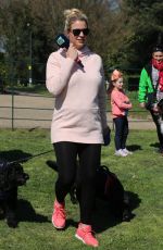 Pregnant GEMMA ATKINSON at Charity Cash for Kids Dog Walk Launch in Heaton Park in Manchester 04/11/2019