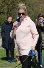 Pregnant GEMMA ATKINSON at Charity Cash for Kids Dog Walk Launch in Heaton Park in Manchester 04/11/2019