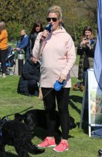 Pregnant GEMMA ATKINSON at Charity Cash for Kids Dog Walk Launch in Heaton Park in Manchester 04/11/2019