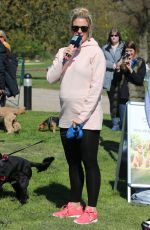 Pregnant GEMMA ATKINSON at Charity Cash for Kids Dog Walk Launch in Heaton Park in Manchester 04/11/2019