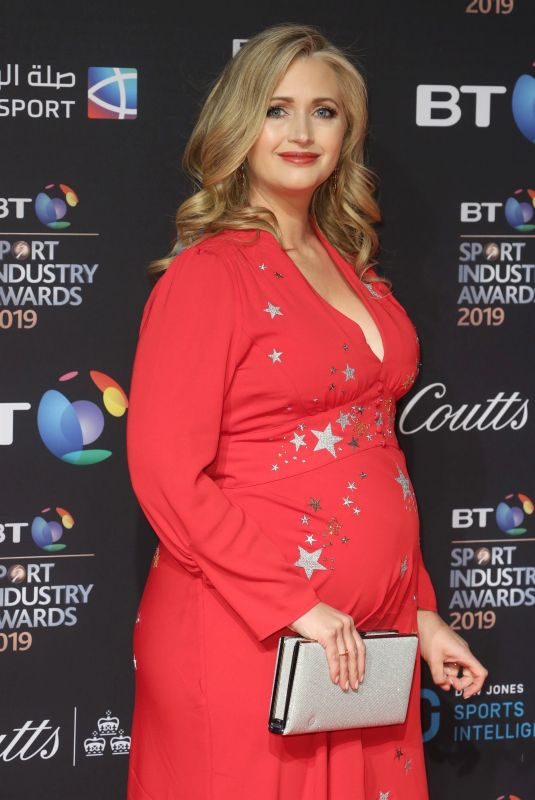 Pregnant HAYLEY MCQUEEN at BT Sport Industry Awards 2019 in London 04/25/2019