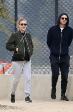Pregnant KATE MARA and Jamie Bell Out in Silver Lake 04/20/2019