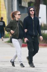 Pregnant KATE MARA and Jamie Bell Out in Silver Lake 04/20/2019