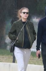 Pregnant KATE MARA and Jamie Bell Out in Silver Lake 04/20/2019