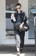Pregnant KATE MARA Leaves a Gym in West Hollywood 04/02/2019