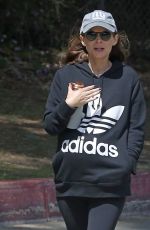 Pregnant KATE MARA Out and About in Los Angeles 04/04/2019