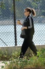 Pregnant KATE MARA Out and About in Los Angeles 04/11/2019