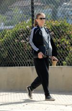 Pregnant KATE MARA Out and About in Los Angeles 04/11/2019
