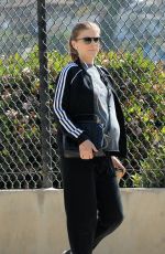 Pregnant KATE MARA Out and About in Los Angeles 04/11/2019