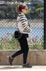 Pregnant KATE MARA Out and About in Los Angeles 04/15/2019