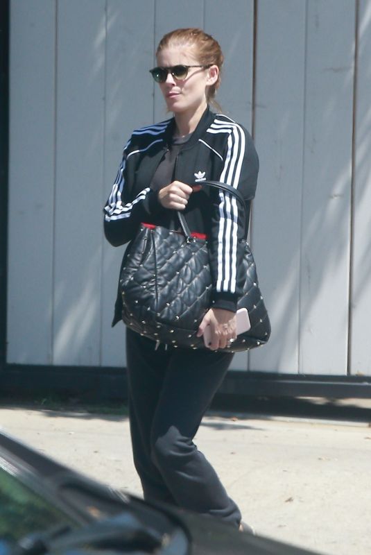 Pregnant KATE MARA Out for Lunch in Los Feliz 04/19/2019