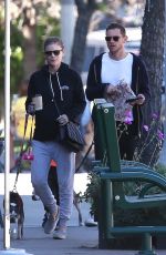 Pregnant KATE MARA Out with Her Dogs in Los Angeles 04/13/2019