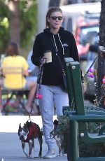 Pregnant KATE MARA Out with Her Dogs in Los Angeles 04/13/2019