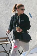 Pregnant KATE MARA Out with Her Dogs in Los Angeles 04/13/2019