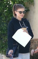 Pregnant KATE MARA Out with Her Dogs in Los Angeles 04/13/2019