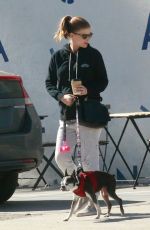 Pregnant KATE MARA Out with Her Dogs in Los Angeles 04/13/2019
