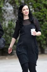 Pregnant KRYSTEN RITTER Out for Coffee in West Hollywood 04/04/2019