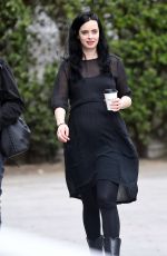 Pregnant KRYSTEN RITTER Out for Coffee in West Hollywood 04/04/2019