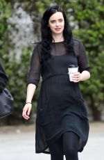 Pregnant KRYSTEN RITTER Out for Coffee in West Hollywood 04/04/2019