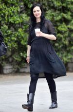Pregnant KRYSTEN RITTER Out for Coffee in West Hollywood 04/04/2019