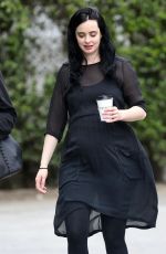Pregnant KRYSTEN RITTER Out for Coffee in West Hollywood 04/04/2019