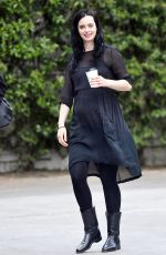 Pregnant KRYSTEN RITTER Out for Coffee in West Hollywood 04/04/2019