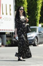 Pregnant KRYSTEN RITTER Out for Lunch in Los Angeles 04/13/2019