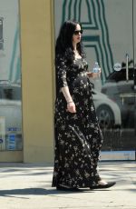 Pregnant KRYSTEN RITTER Out for Lunch in Los Angeles 04/13/2019