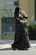 Pregnant KRYSTEN RITTER Out for Lunch in Los Angeles 04/13/2019