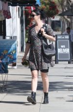 Pregnant KRYSTEN RITTER Out wuth Her Dog in Studio City 04/19/2019