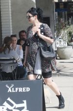 Pregnant KRYSTEN RITTER Out wuth Her Dog in Studio City 04/19/2019