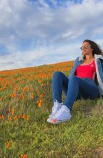 PRISCILLA HUGGINS ORTIZ on the Set of a Photoshoot, April 2019
