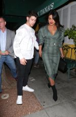 PRIYANKA CHOPRA and Nick Jonas & at Dan Tana