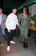 PRIYANKA CHOPRA and Nick Jonas & at Dan Tana